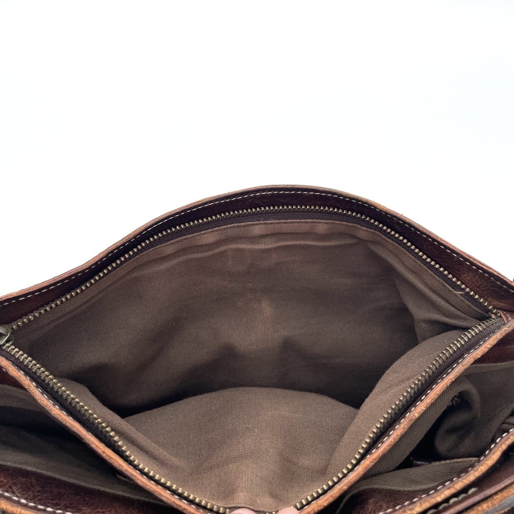 Bed StU 100%Genuine Leather Crossbody Messenger Satchel Cognac Dark Brown Travel - Picture 7 of 8